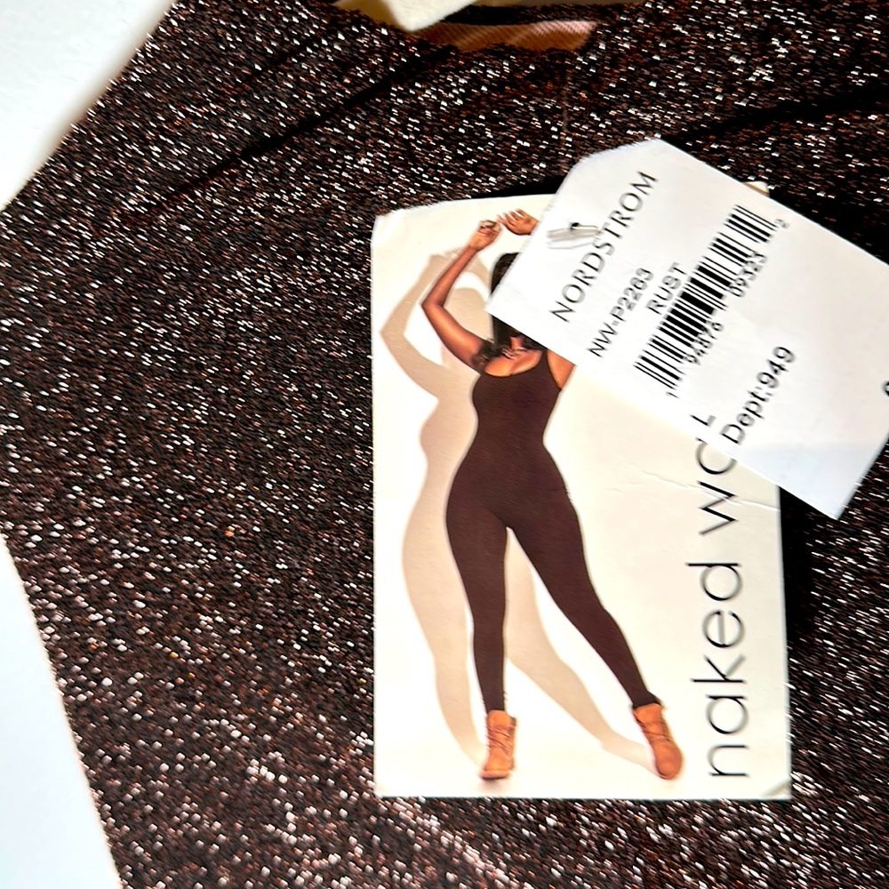 NakedWardrobe L leggings-RustyRose color